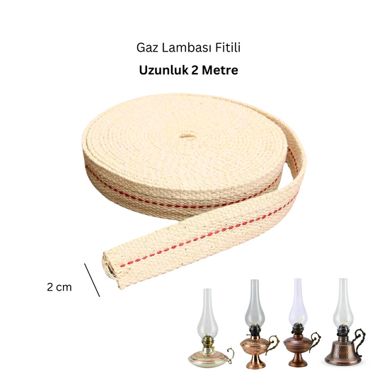 2 m Gaz Lambası Fitili 14 numara Kandil Fitili