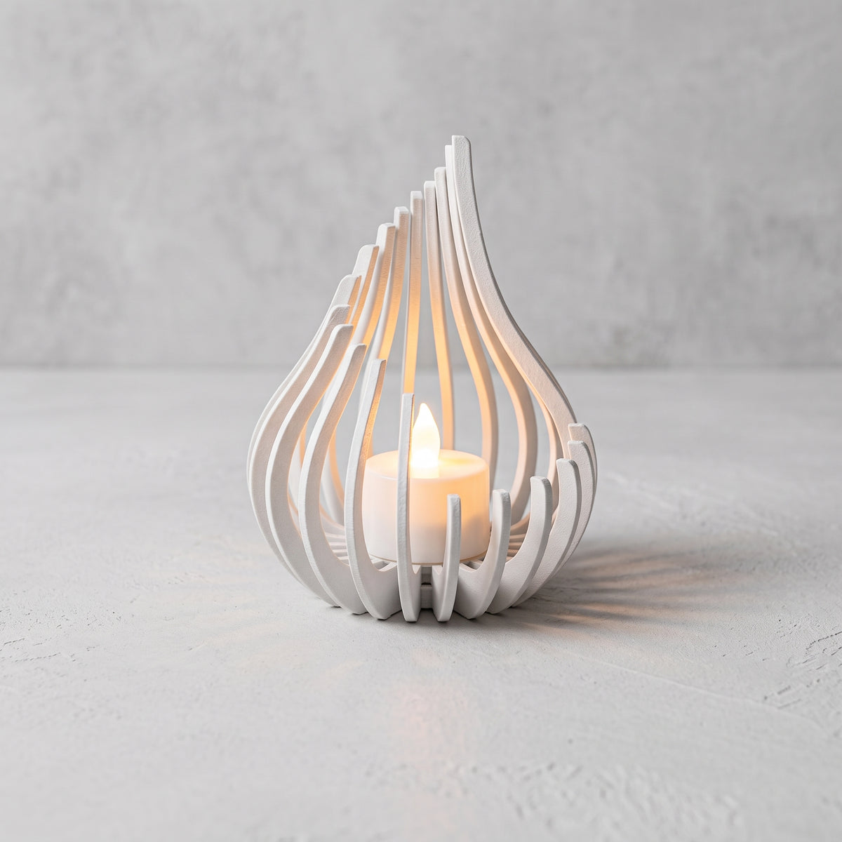 Modern Tasarım Tealight Mumluk - Pilli Tealight Hediye